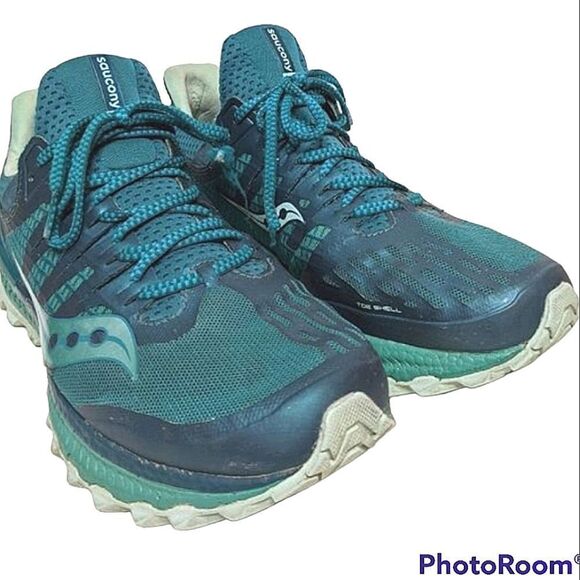 Saucony ISO Series Women's Neutral Running Shoe Green Turquoise size 10.5 - Picture 2 of 11